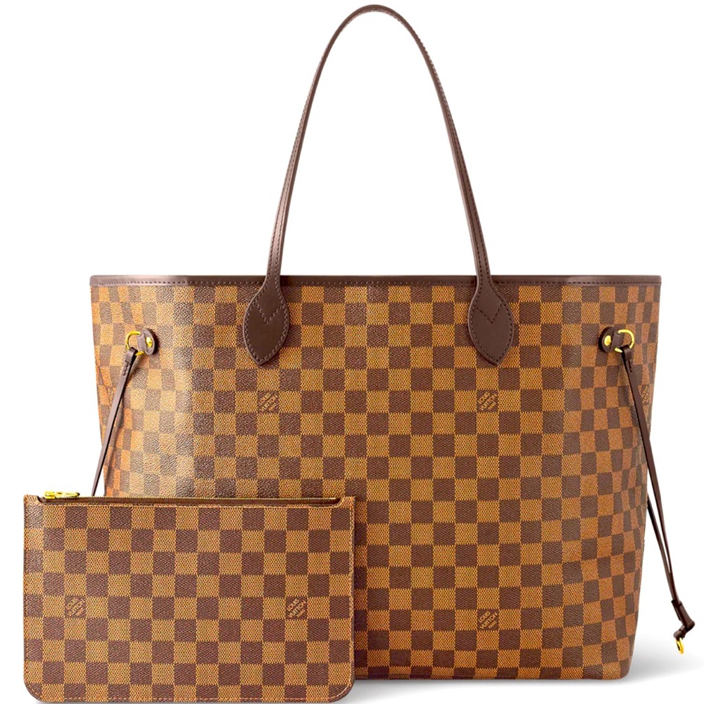 LOUIS VUITTON Damier Ebene Neverfull GM with removal pouch